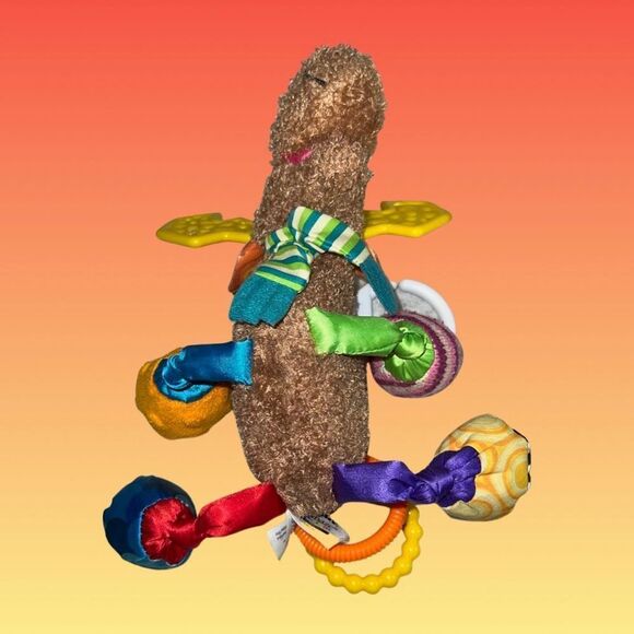 Lot of 2 Plush Baby Rattles Lamaze Mortimer Mouse & IKEA Bunny in Carrot Car - Picture 2 of 7